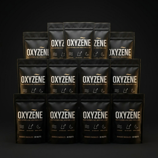 OXYZÈNE Réserve 1 an — 12 packs de bandes nasales (réserve annuelle)